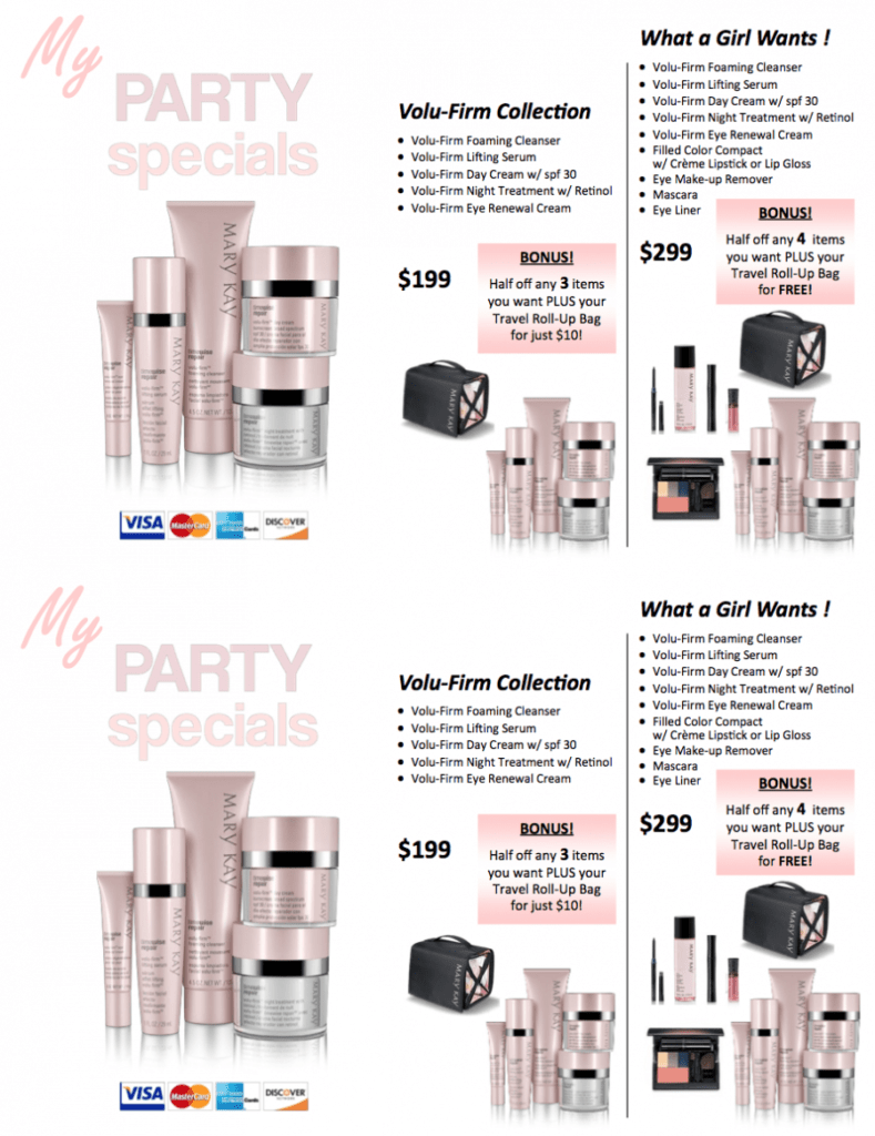 Free Printables: Mary Kay® Party Specials - Qt Office® Blog in Mary Kay Flyer Templates Free