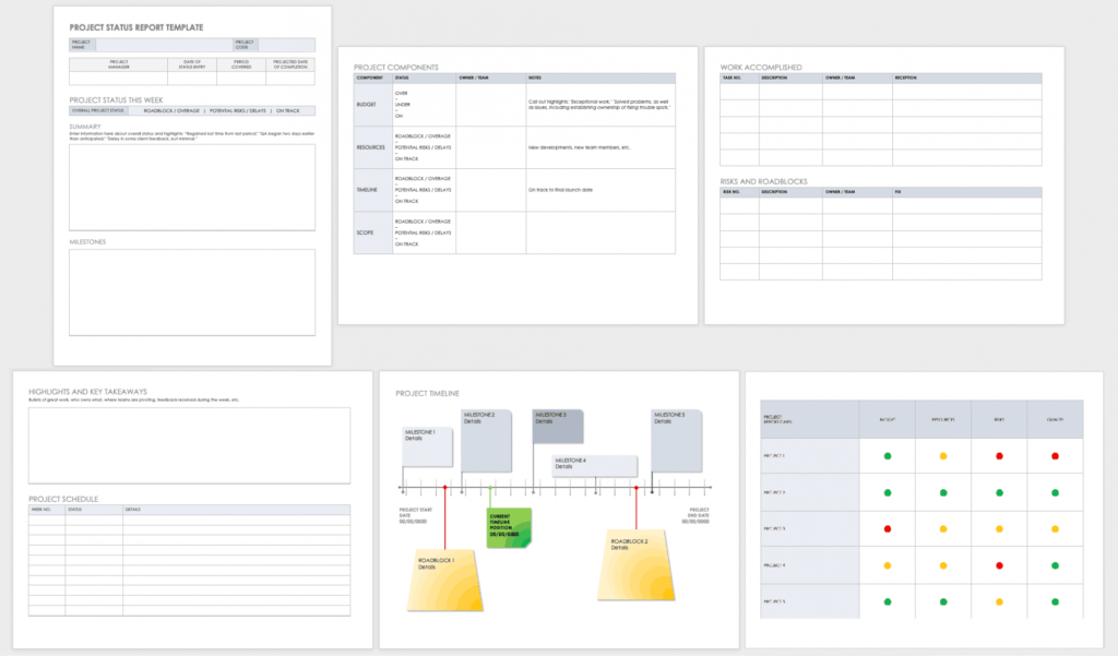 Free Project Report Templates | Smartsheet in Operations Manager Report Template