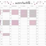 Free Revision Timetable Printable with regard to Blank Revision Timetable Template