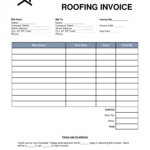 Free Roofing Invoice Template - Word | Pdf | Eforms in Free Roofing Invoice Template