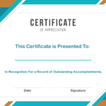 Free Sample Format Of Certificate Of Appreciation Template inside Certificate Of Recognition Word Template