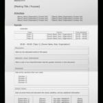 Free &amp; Simple Meeting Minutes Template [Download] (Word for Meeting Minutes Template Doc