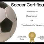 Free Soccer Certificate Maker | Edit Online And Print At Home in Soccer Certificate Template Free