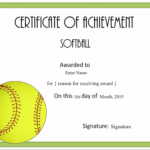 Free Softball Certificate Templates - Customize Online pertaining to Free Softball Certificate Templates