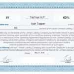 Free Stock Certificate Online Generator inside Llc Membership Certificate Template