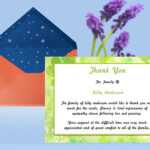 Free Thank You Card Template. There Is A Time When Each Card regarding Sympathy Thank You Card Template