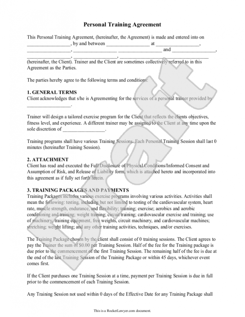 Freelance Trainer Agreement Template [Download] - Bonsai for Freelance Trainer Agreement Template