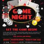 Game Night Flyer Design Template In Psd, Word, Publisher for Game Night Flyer Template
