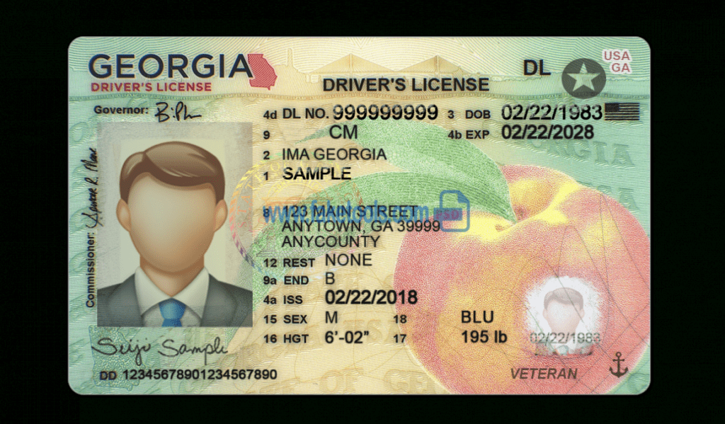 Georgia Driver License Psd Template : High Quality Psd Template with Georgia Id Card Template