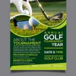 Golf Tournament Flyer Design Template Royalty Free Vector with regard to Golf Outing Flyer Template