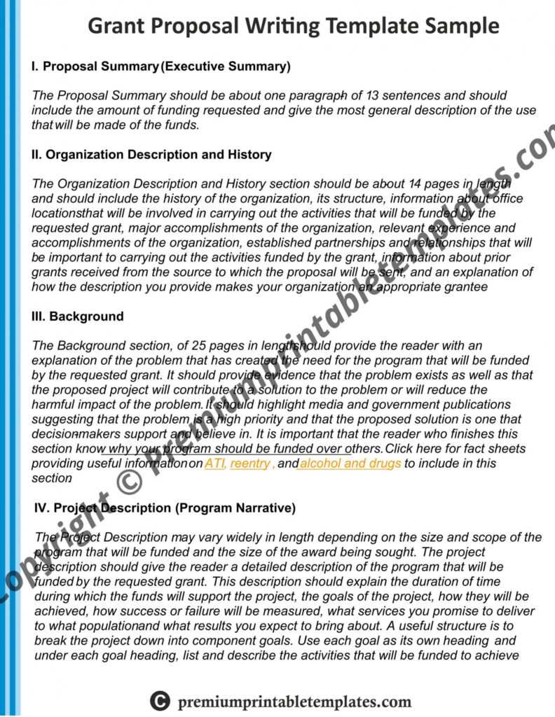 Grant Proposal Template Word ~ Addictionary pertaining to Grant Proposal Template Word
