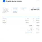 Graphic Design Invoice Template. Customize And Send In 90 for Invoice Template For Designers