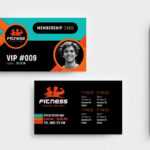 Gym / Fitness Membership Card Template In Psd, Ai &amp; Vector inside Gym Membership Card Template