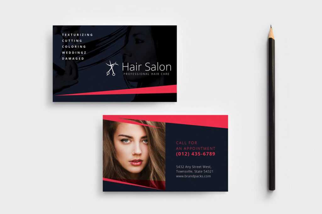 Hair Salon Business Card Template In Psd, Ai &amp; Vector with Hairdresser Business Card Templates Free