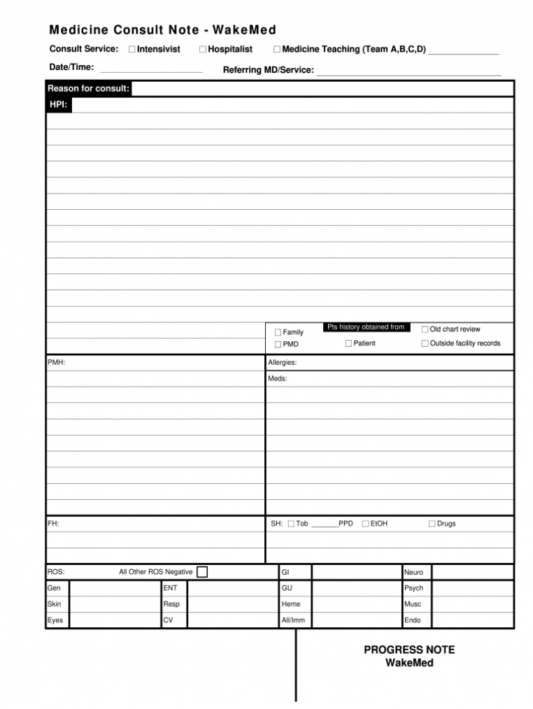 Hospitalist Progress Note Template - Fill Out And Sign Printable Pdf  Template | Signnow with Hospital Progress Note Template