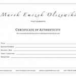 How To Create A Certificate Of Authenticity For Your Photography throughout Photography Certificate Of Authenticity Template