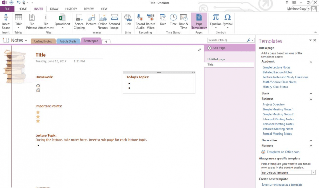 How To Create Page Template In Onenote For Mac - Antilasopa regarding One Note Templates