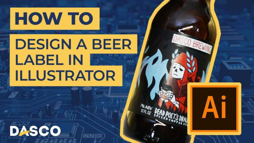 How To Design A Beer Bottle Label In Adobe Illustrator - Print Production  Design Tutorial pertaining to Adobe Illustrator Label Template