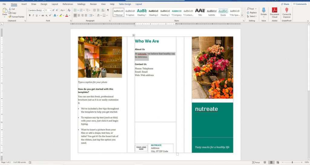 How To Make A Brochure In Microsoft Word regarding Ms Word Brochure Template