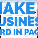 How To Make A Business Card In Pages For Mac (2016) for Business Card Template Pages Mac