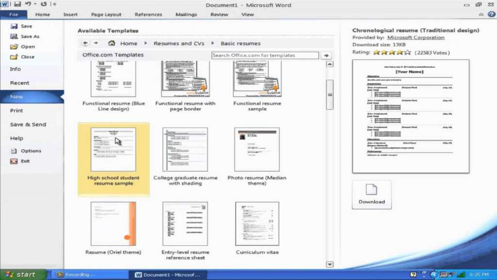 &quot;How To Make A Resume With Microsoft Word 2010&quot; pertaining to Resume Templates Microsoft Word 2010