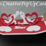 How To Make A Valentines Day Pop Up Card: Twisting Hearts with regard to Twisting Hearts Pop Up Card Template