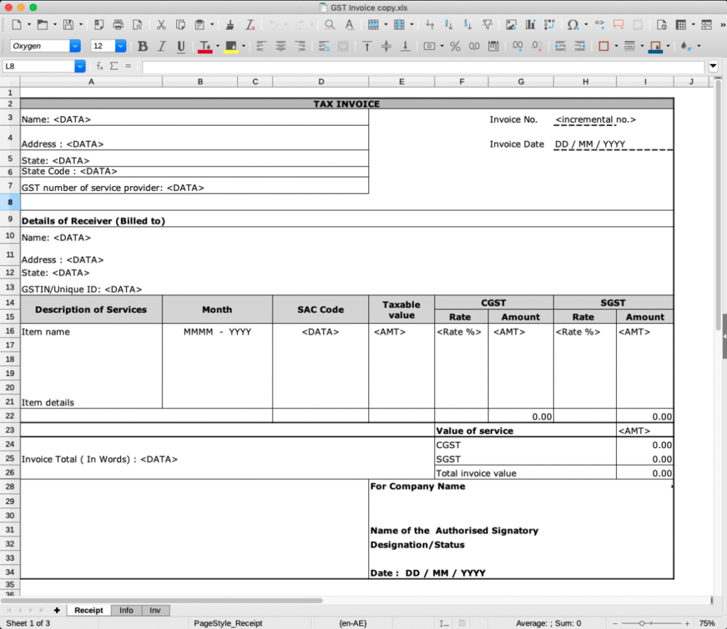 How To Make Invoice Based On A Template? - Ask Libreoffice with regard to Libreoffice Invoice Template