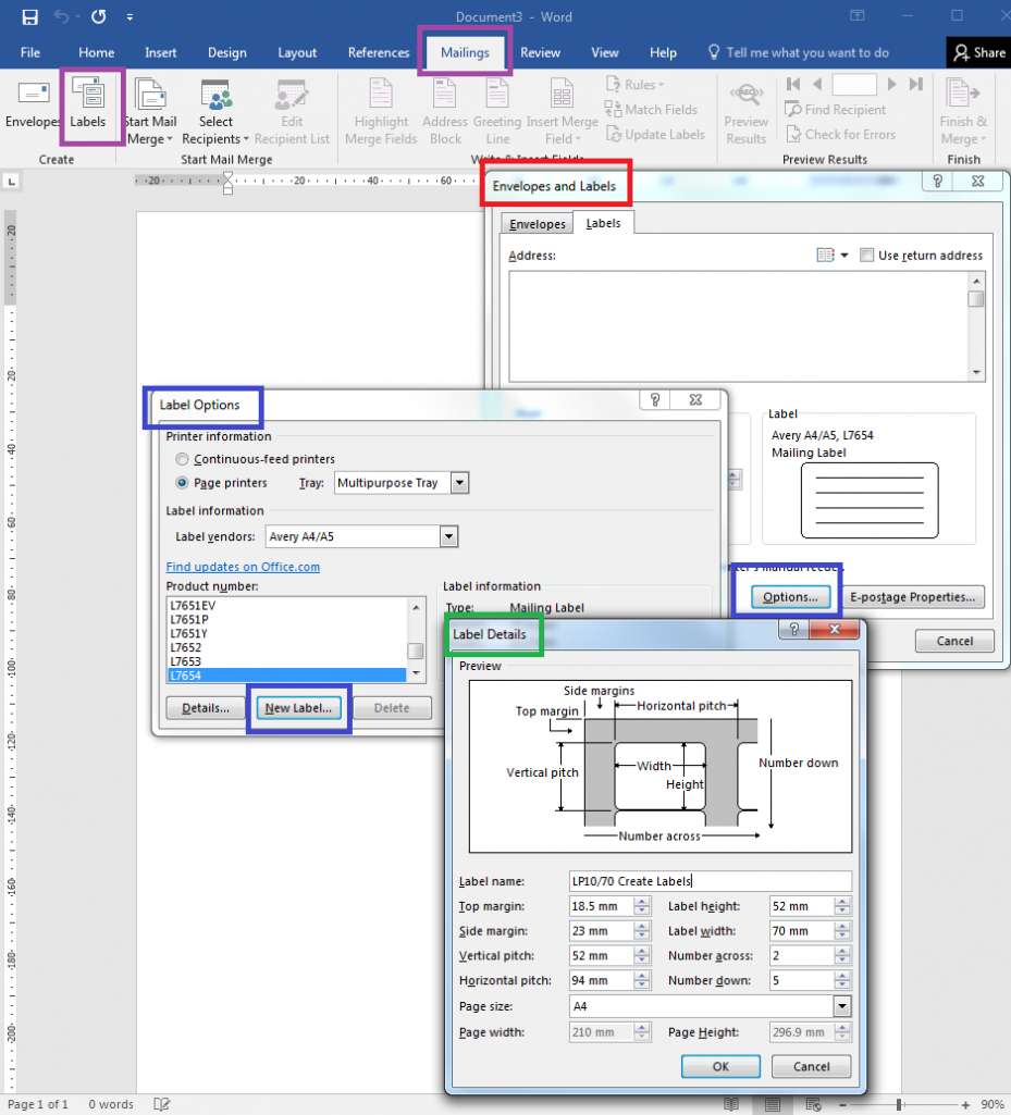 How To Make Label Templates Using Word'S Create Labels Tool for Creating Label Templates In Word