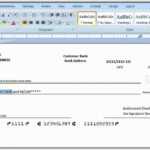 How To Print A Check Draft Template intended for Print Check Template Word