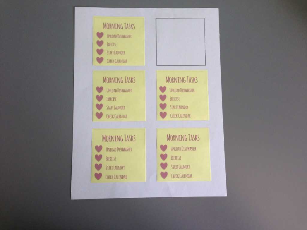 How To Print On Sticky Notes - I Heart Planners in Printing On Sticky Notes Template