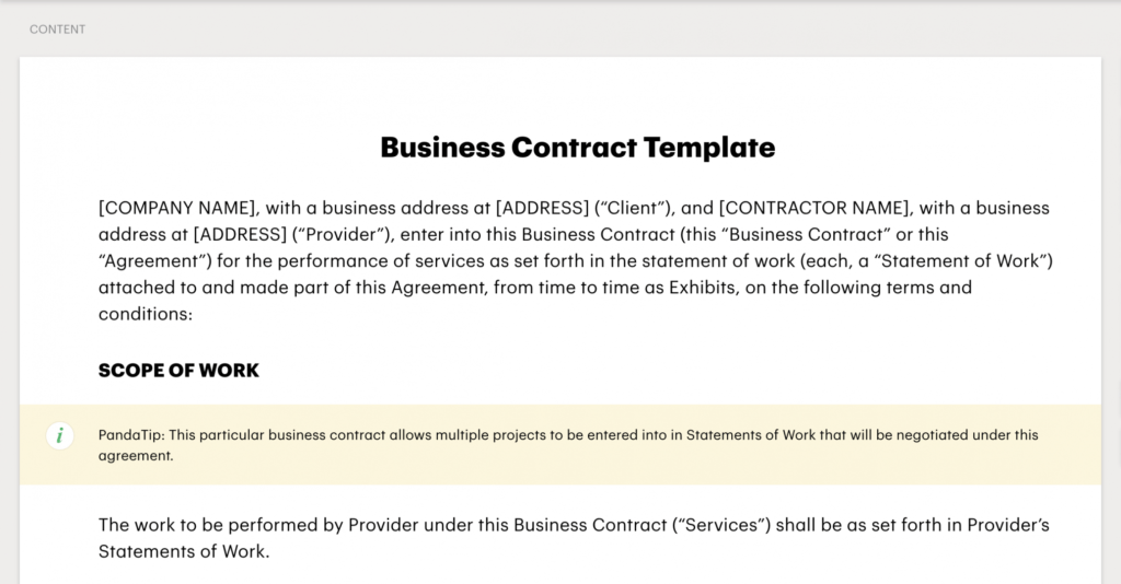 How To Sign A Business Contract (Via Pandadoc) for How To Make A Business Contract Template