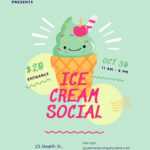 Ice Cream Social Flyer Template - Word (Doc) | Psd intended for Ice Cream Social Flyer Template