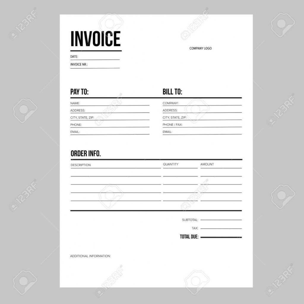 Invoice / Business Template - A4 European Standard Paper inside European Invoice Template