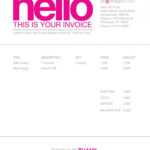 Invoice Design: 50 Examples To Inspire You within Cool Invoice Template Free