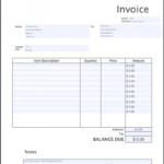 Invoice Template Pdf | Free Download | Invoice Simple for Free Bill Invoice Template Printable