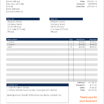 Invoice Template (Word) - Download Free Word Template intended for Template Of Invoice In Word