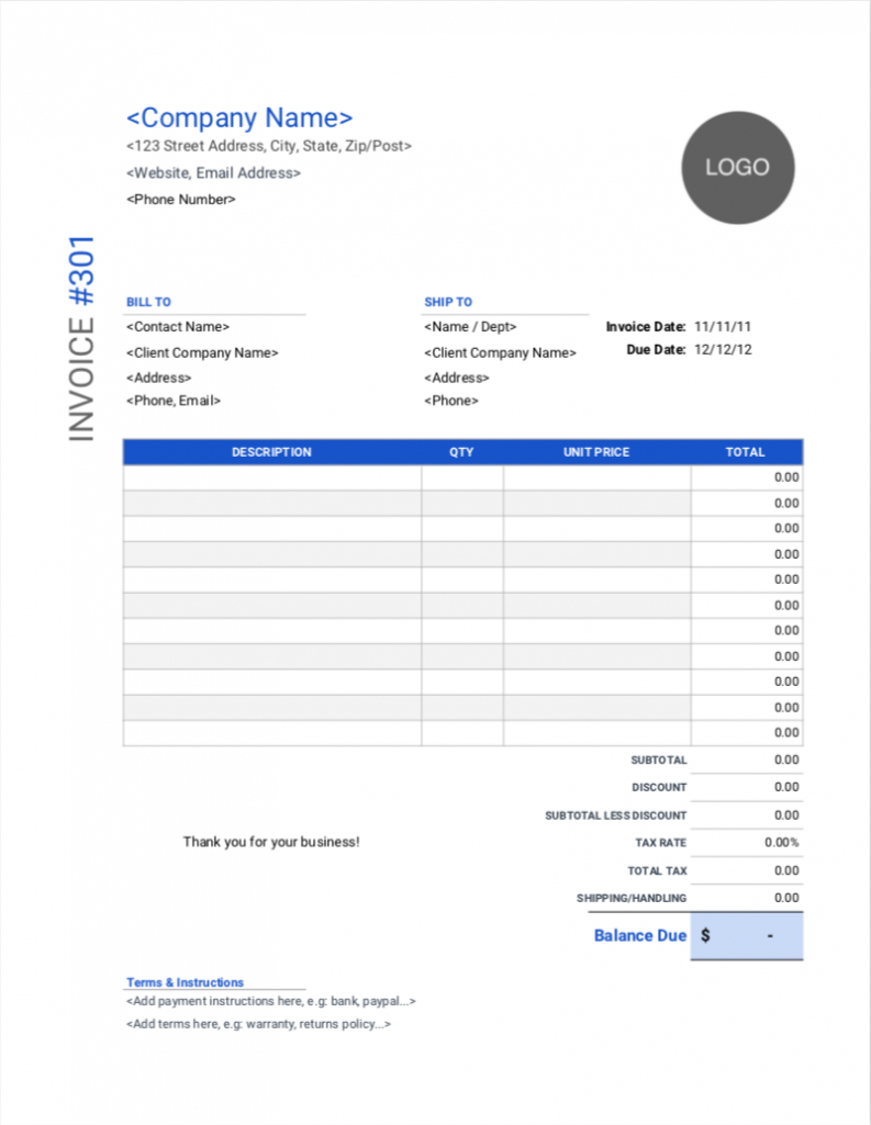 Invoice Templates | Download, Customize &amp; Send | Invoice Simple within Free Downloadable Invoice Template