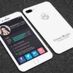 Iphone Style Business Card On Behance regarding Iphone Business Card Template