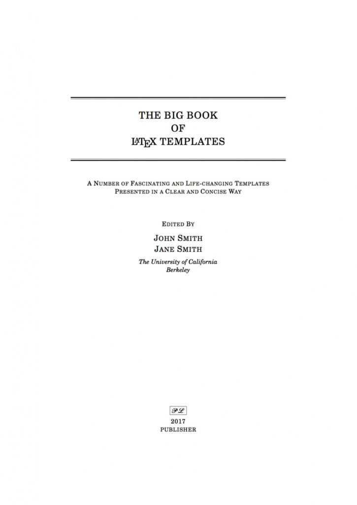 Latex Templates » Title Pages regarding Latex Template For Report