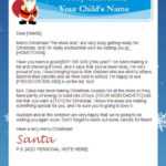Letter From Santa Template ~ Addictionary intended for Letter From Santa Template Word
