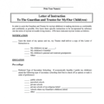 Letter Of Instruction Form - Fill Out And Sign Printable Pdf Template |  Signnow intended for Letter Of Instruction Template