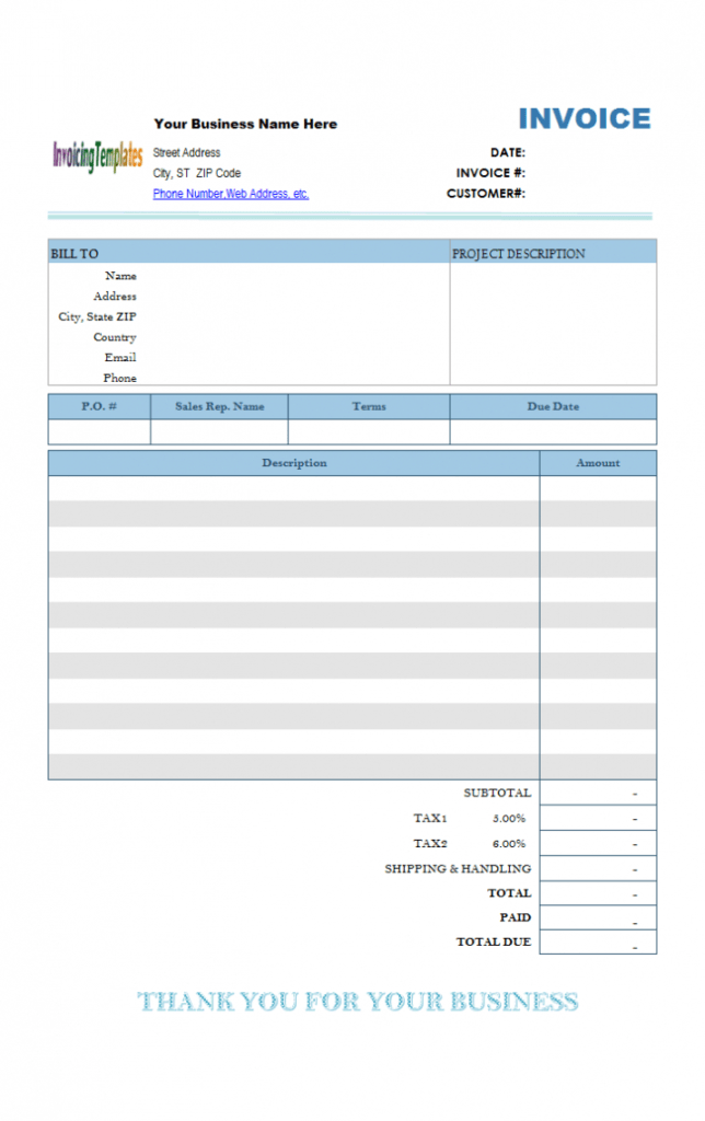 Mac Invoice Template for Free Invoice Template Word Mac