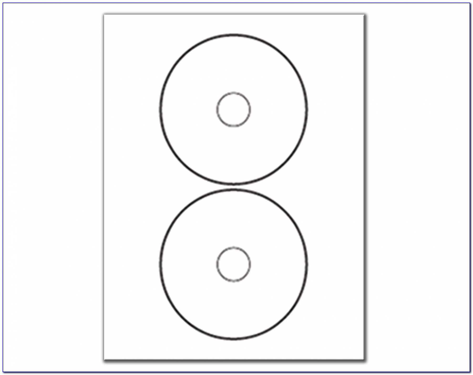 memorex cd template for word