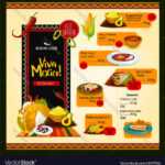 Mexican Menu Template For Restaurant Royalty Free Vector throughout Mexican Menu Template Free Download