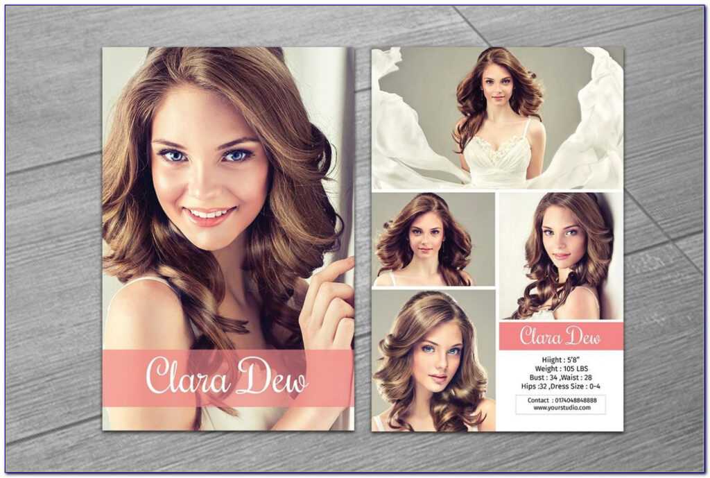 Model Comp Card Template Psd Free | Vincegray2014 with Free Model Comp Card Template Psd
