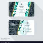 Modern Creative Business Card Template Flat Design inside Web Design Business Cards Templates