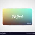 Modern Simple Gift Card Template Royalty Free Vector Image for Gift Card Template Illustrator