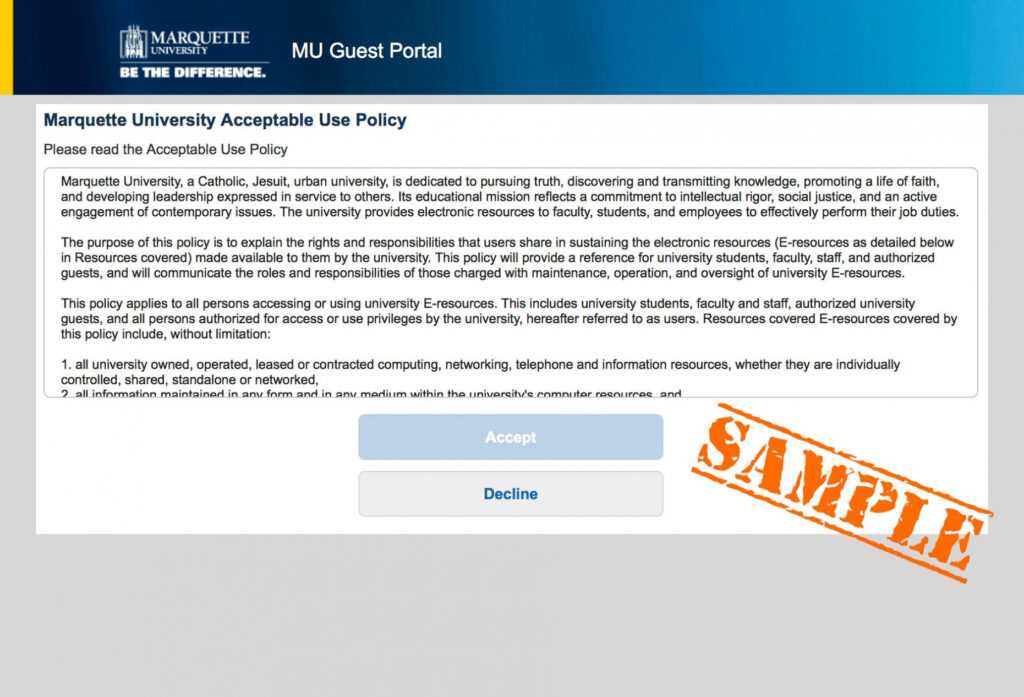 Mu Guest Wi-Fi // Connect To Wi-Fi — It Services throughout Guest Wireless Acceptable Use Policy Template