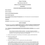 New Course Proposal Form within Course Proposal Template