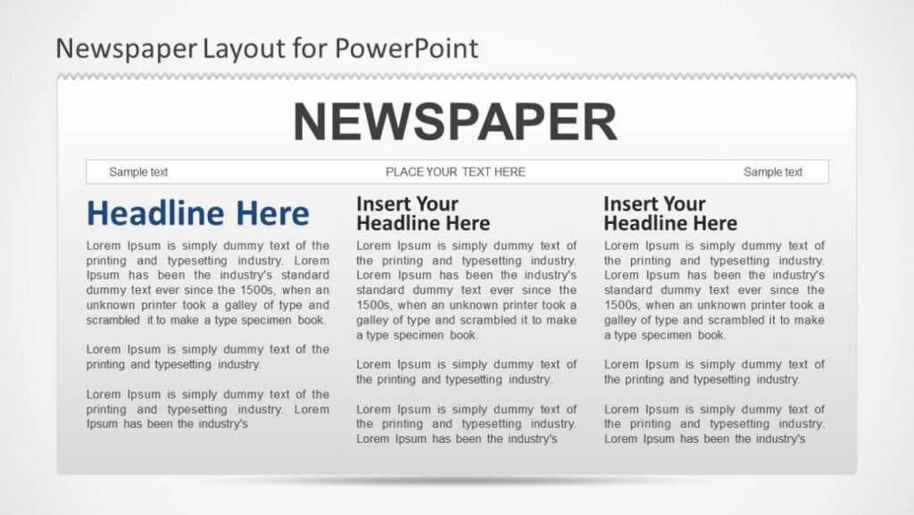 Newspaper Powerpoint Template throughout Newspaper Template For Powerpoint